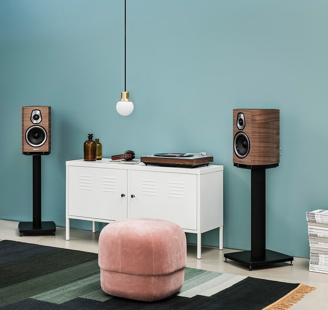 Sonus Faber Sonetto II kolumny podstawkowe walnut front